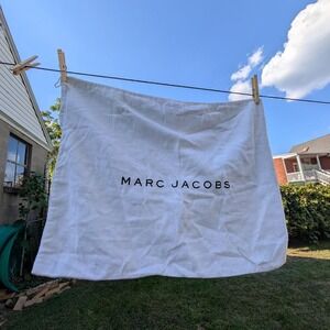 Marc Jacobs white cotton bag dust cover